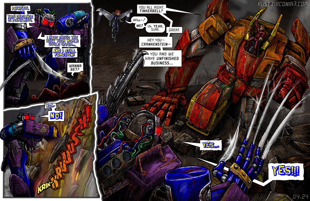 next day: "If you ever call me 'Tinkerbell' again, I. WILL. END. YOU."